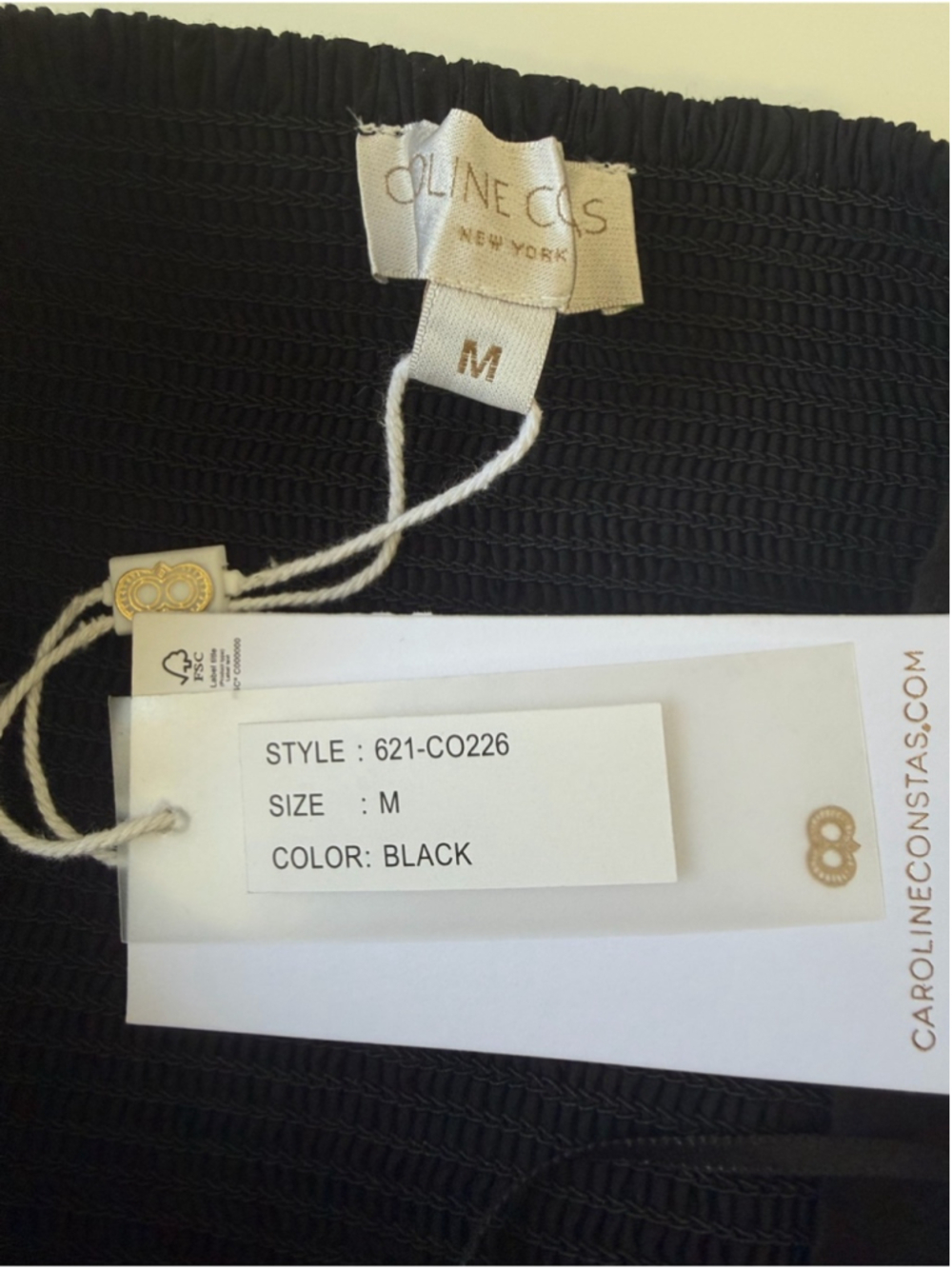 Caroline Constas Aya Black Eyelet Halter Mini Dress Size M - Picture 5 of 9